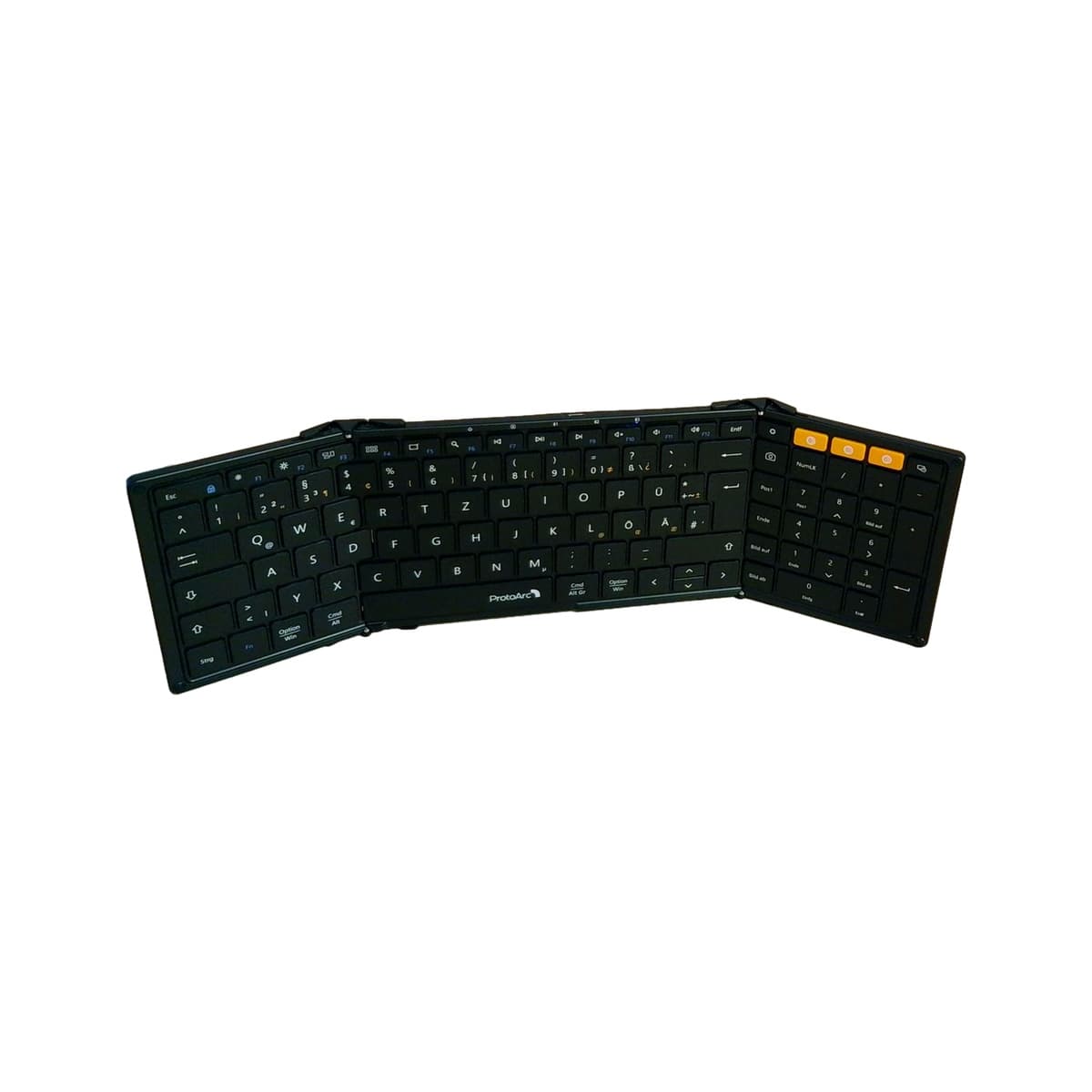 Składana klawiatura Bluetooth ProtoArc XK01 QWERTZ czarna